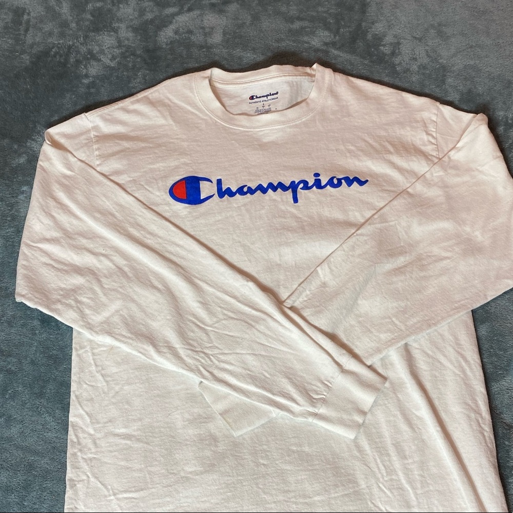 White champion long sleeve